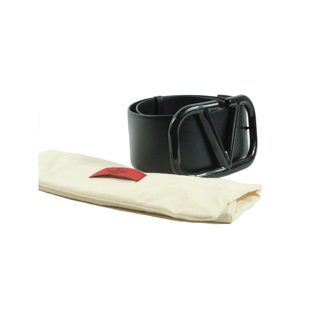 Garavani Leather Black Belt