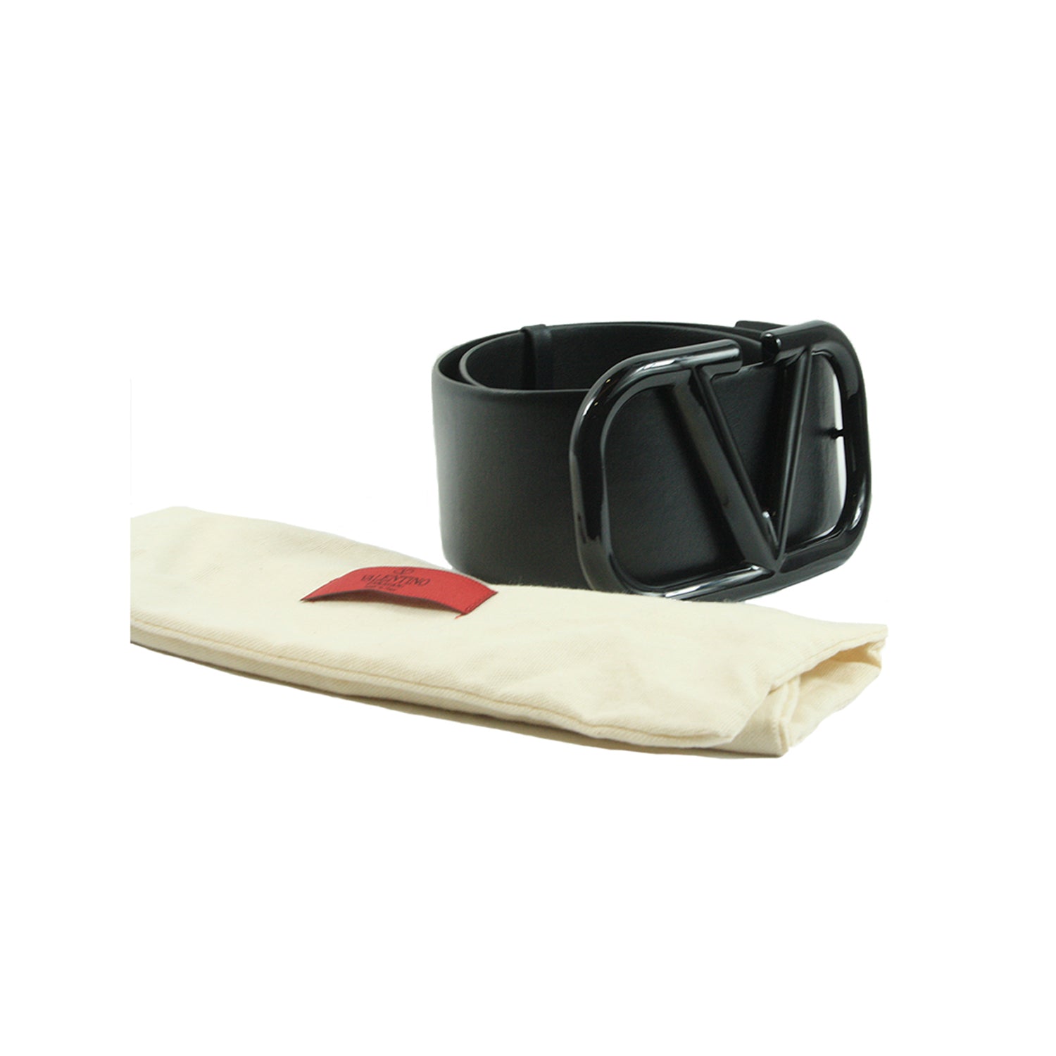 Garavani Leather Black Belt