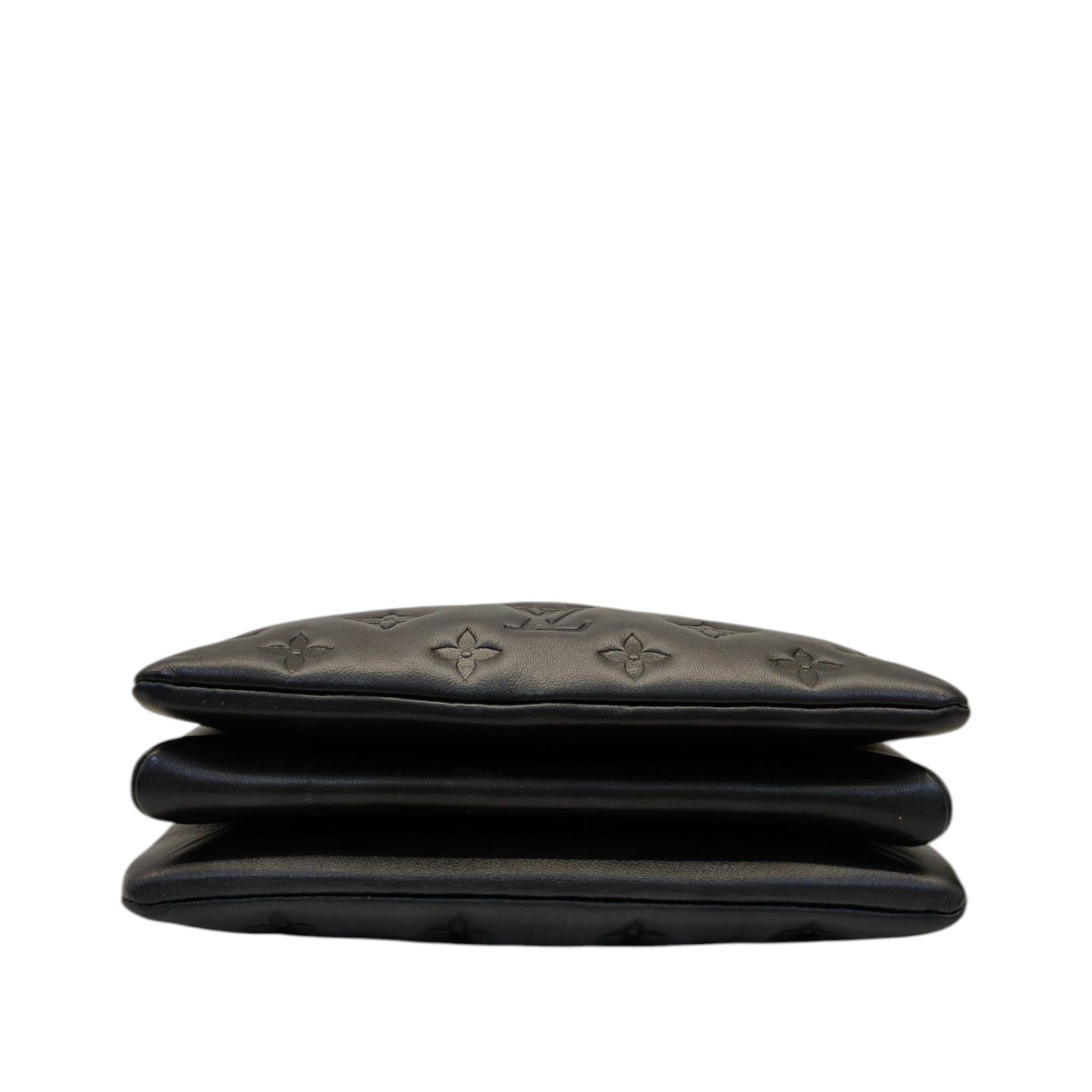 Louis Vuitton Black Monogram Embossed Coussin BB Bag