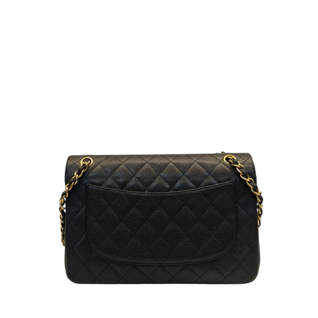 Chanel Classic Double Flap Jumbo Black Caviar Bag Ghw