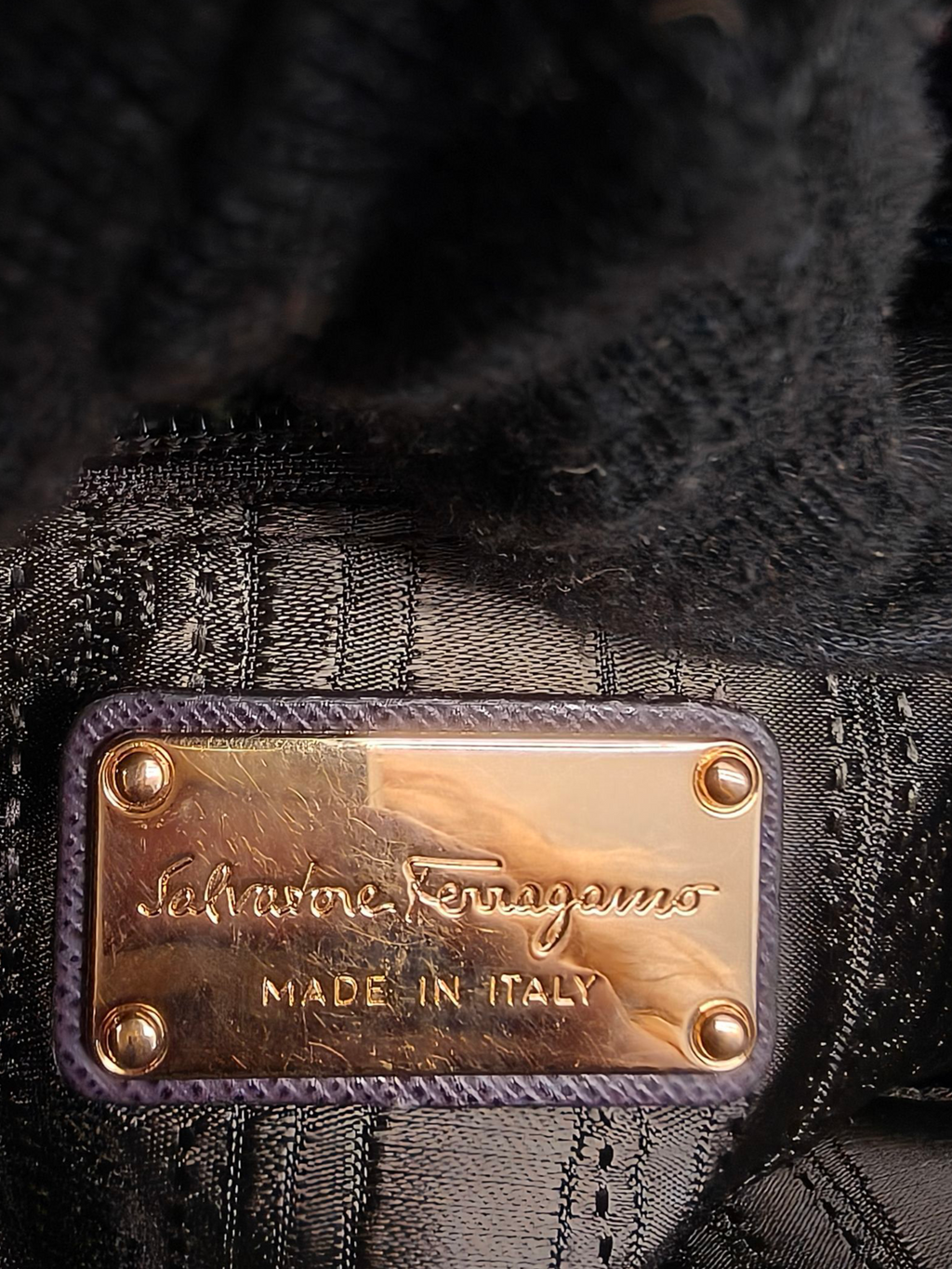 Salvatore Ferragamo Beky Burgundy Large Tote Bag