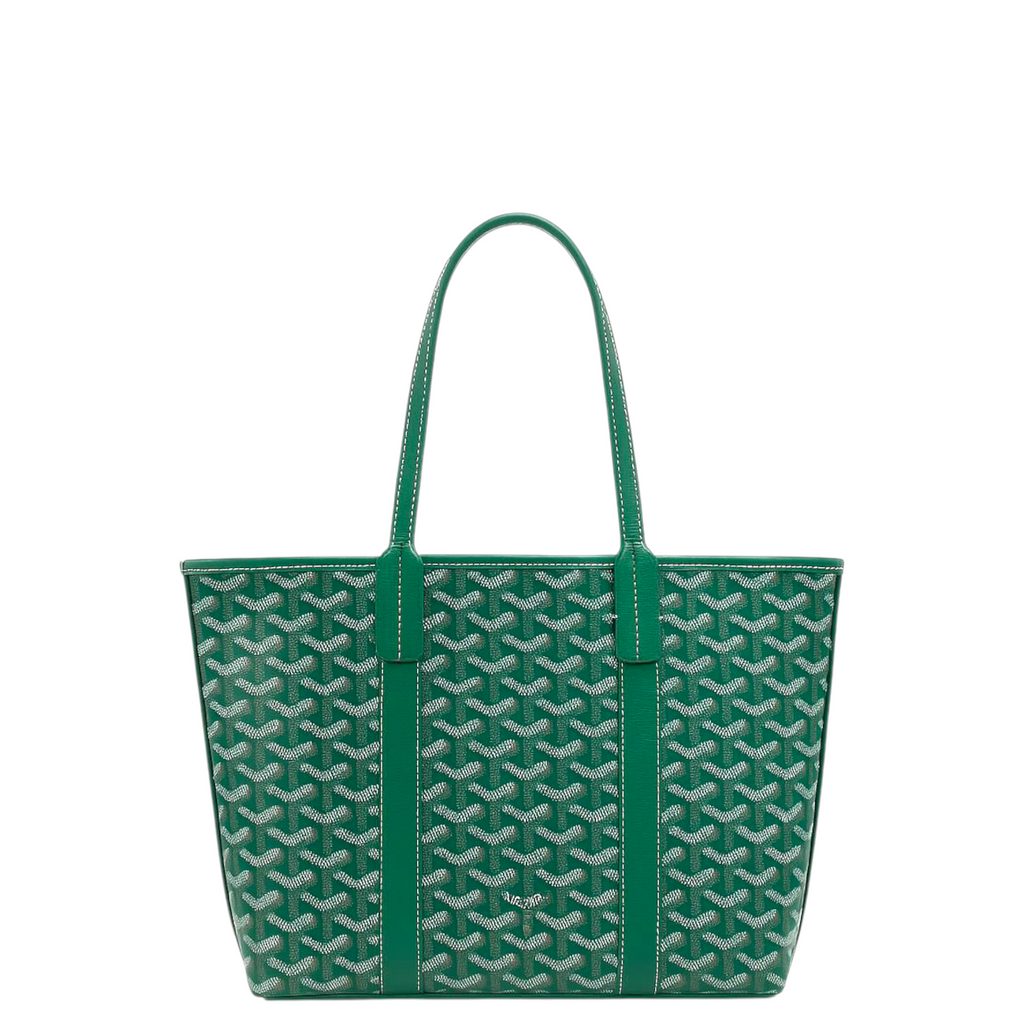 Goyard Green Goyardine Coated Canvas and Leather Villette Tote Bag