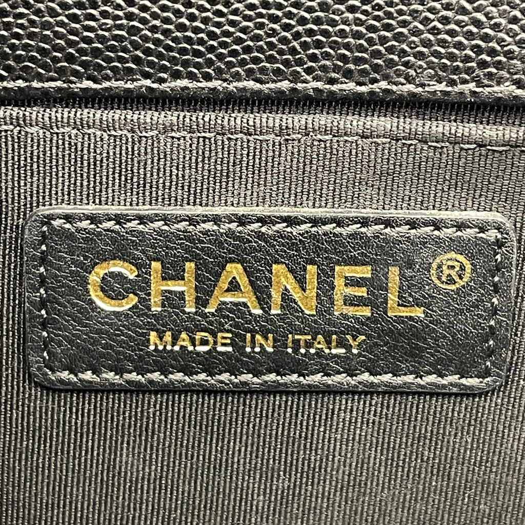 Chanel Boy Bag Small Chevron Black