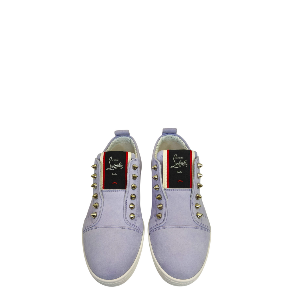 Christian Louboutin Light Purple Suede Fique A Vontade Sneakers EU 35.5