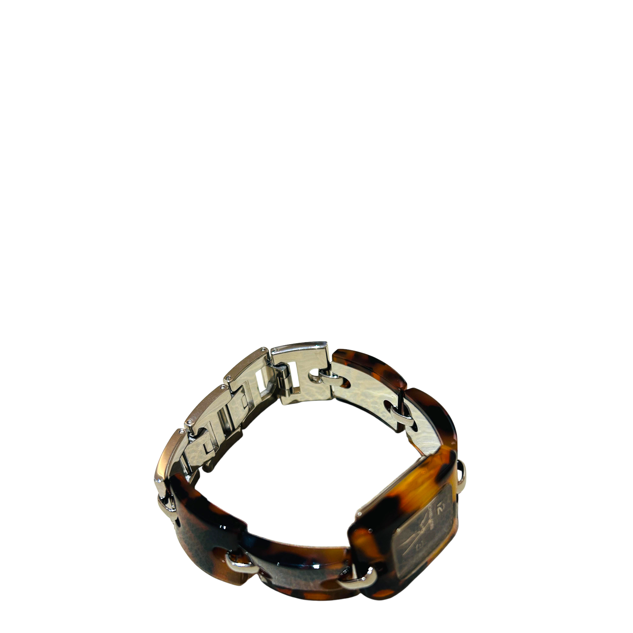 Michael Kors Brown Tortoise Acetate Stainless Steel Women's Wristwatch