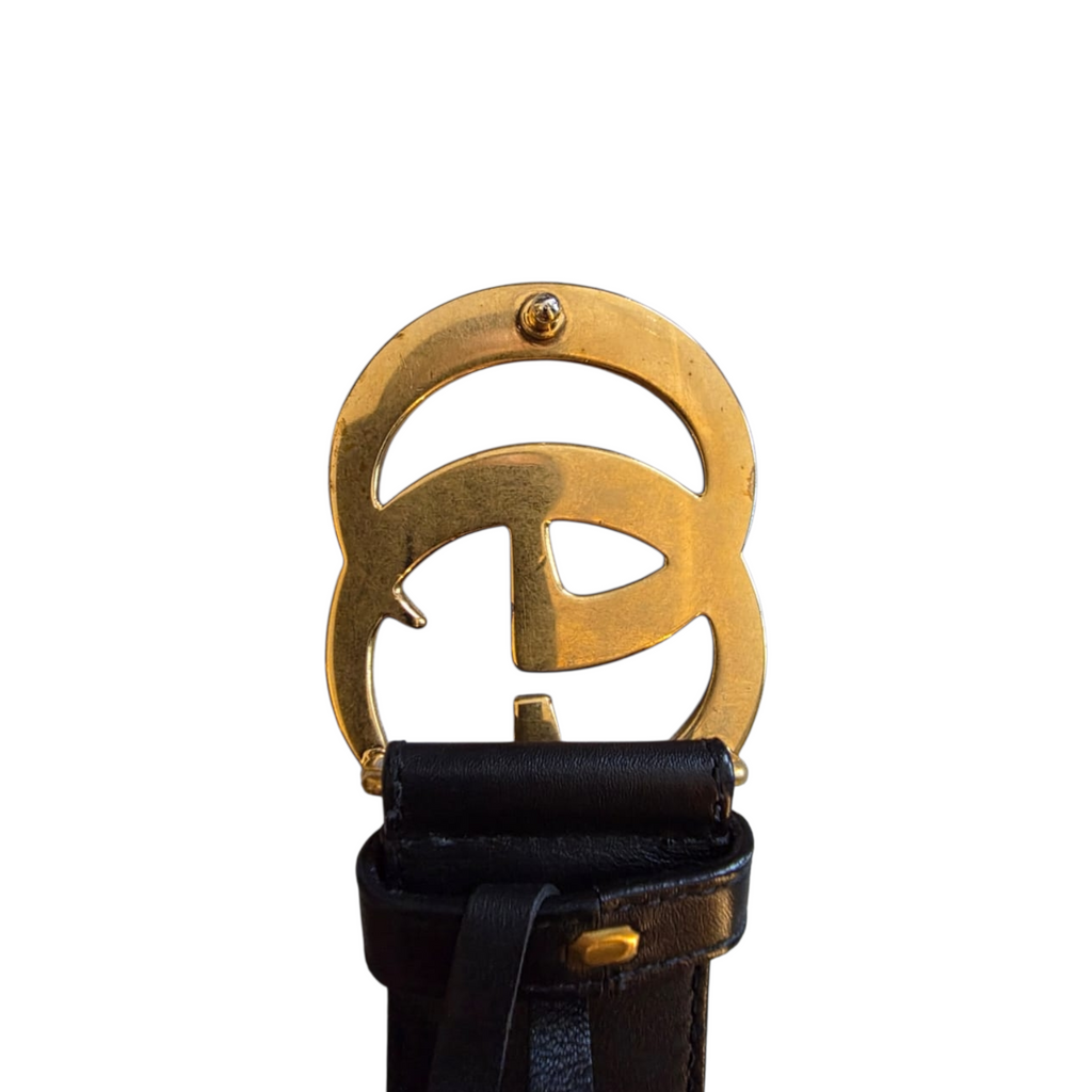 Gucci GG Marmont Black Leather Belt 90cm