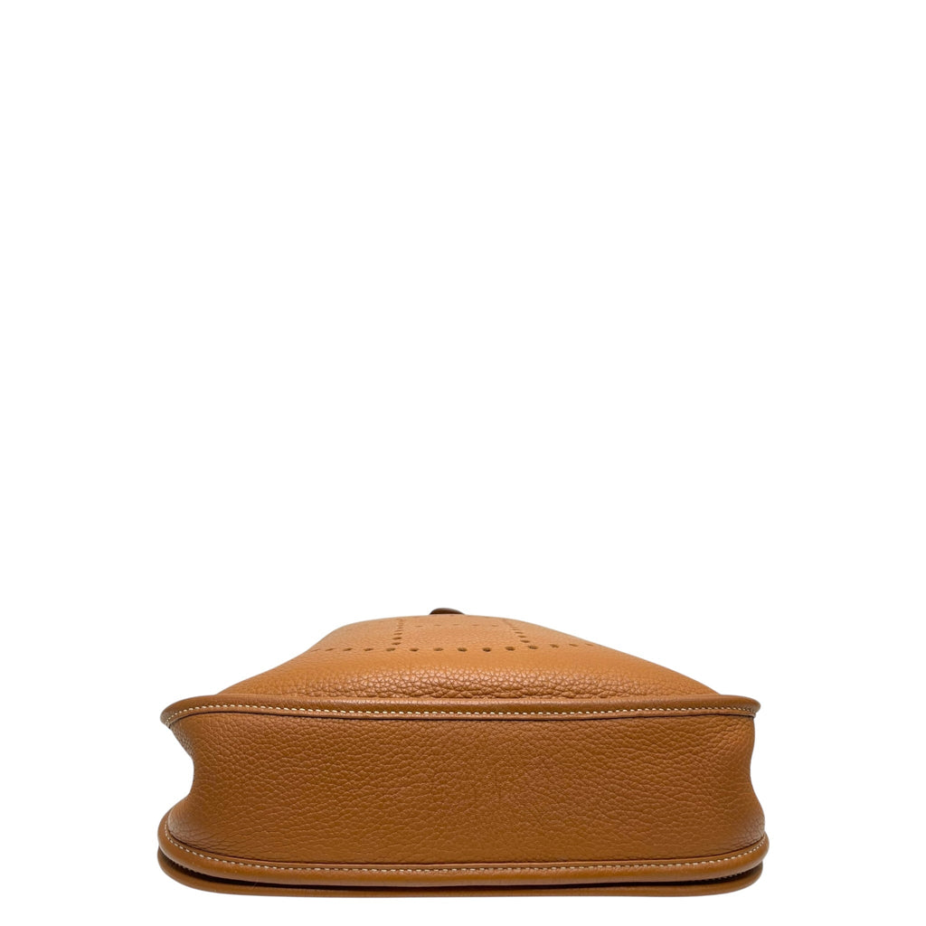 Hermes Evelyne 29 Tan Silver Hardware Bag
