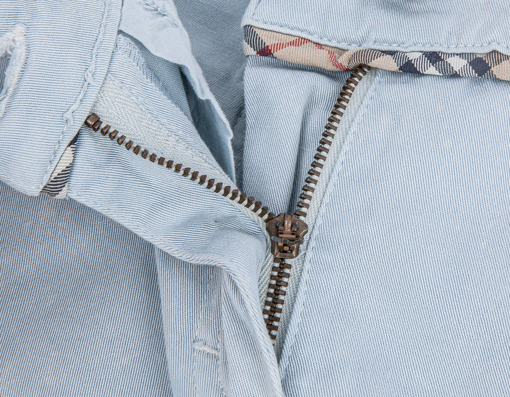 Blue Straight Fit Trouser