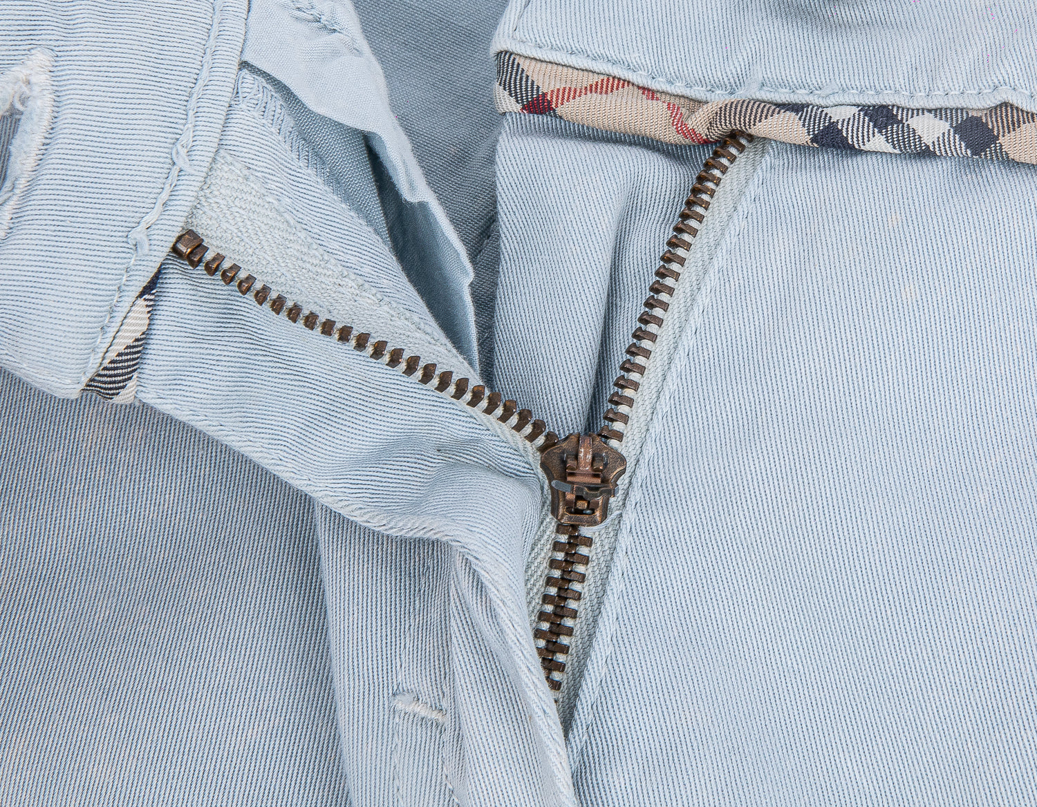 Blue Straight Fit Trouser