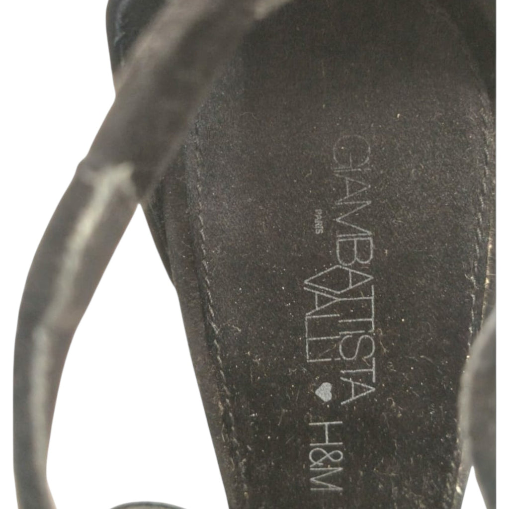 GIAMBATTISTA VALLI X H&M ZAPATOS TALLA Black Suede Heels EU 35