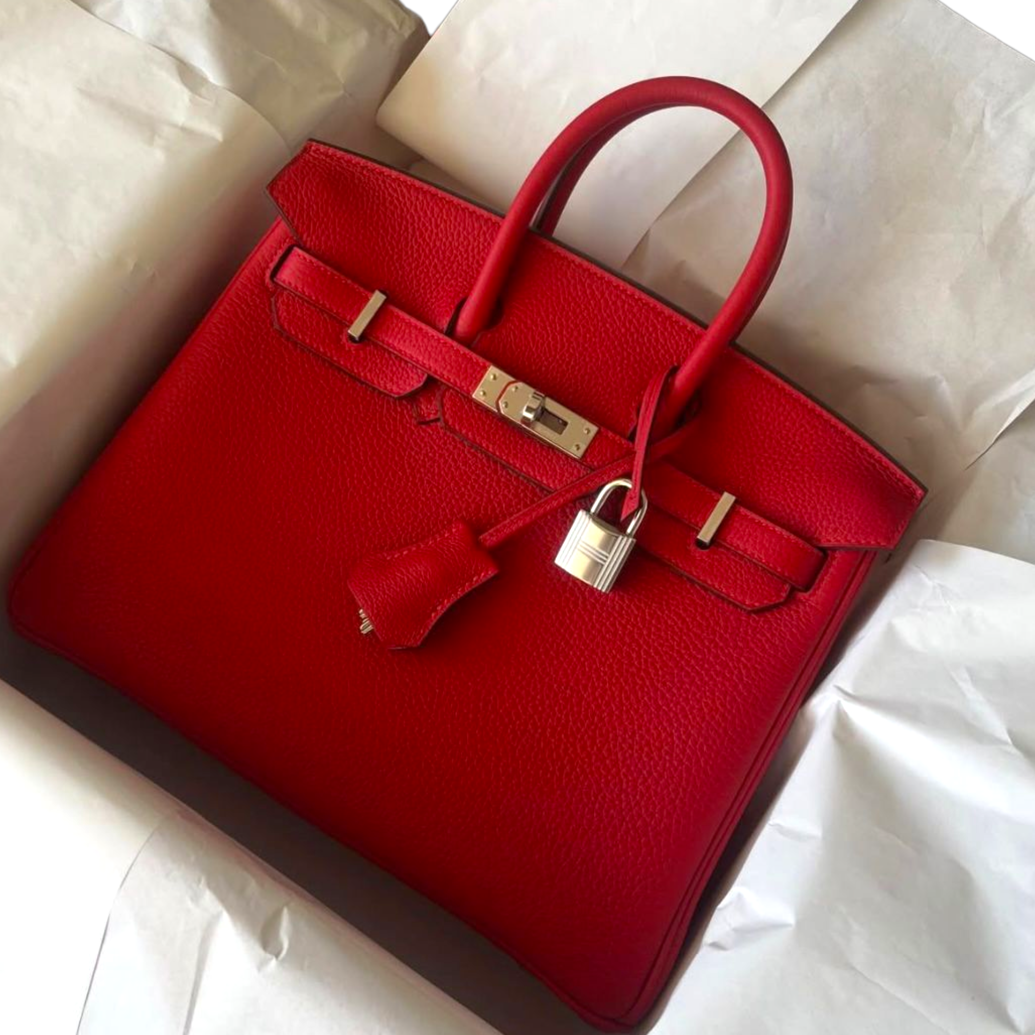 Hermes Birkin 30 Rouge Radieux Togo PHW