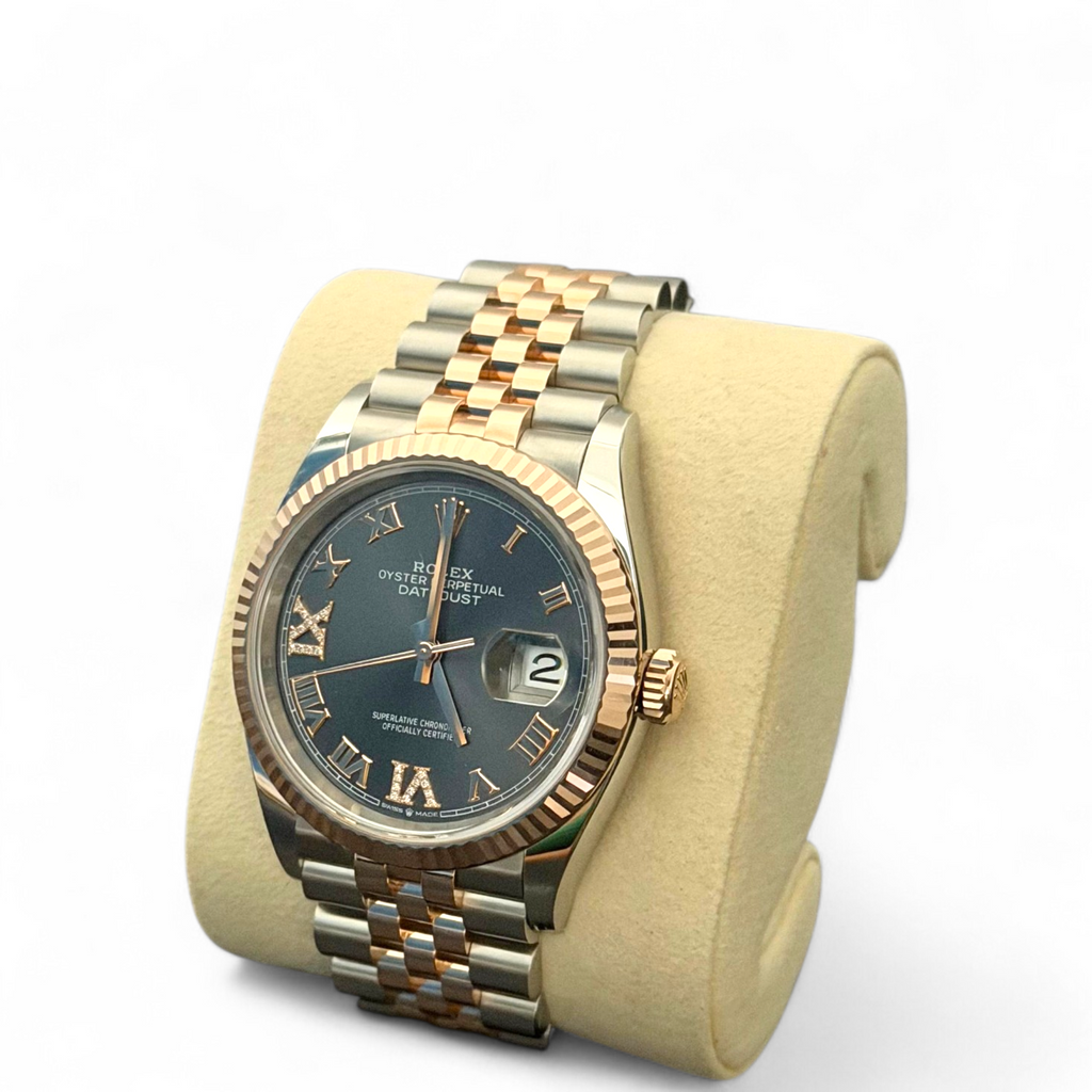 Rolex Datejust 36 Slate Diamond Dial Everose Rolesor Bracelet