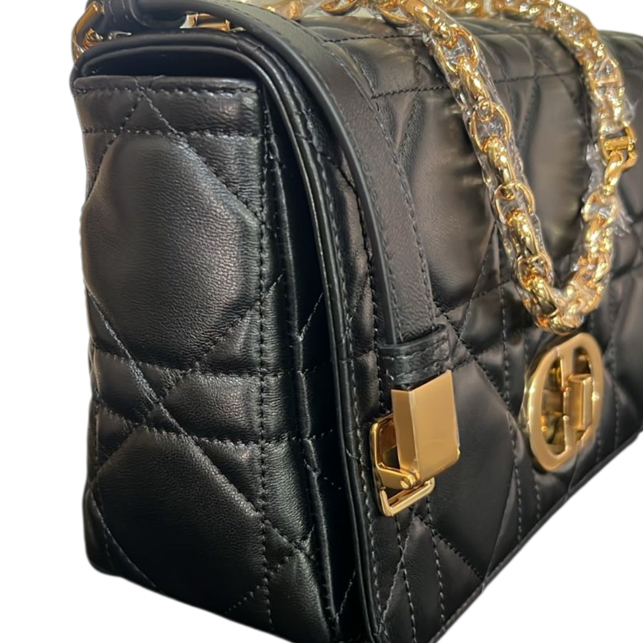 Christian Dior Caro Bag Medium Soft Black Macrocannage Lambskin