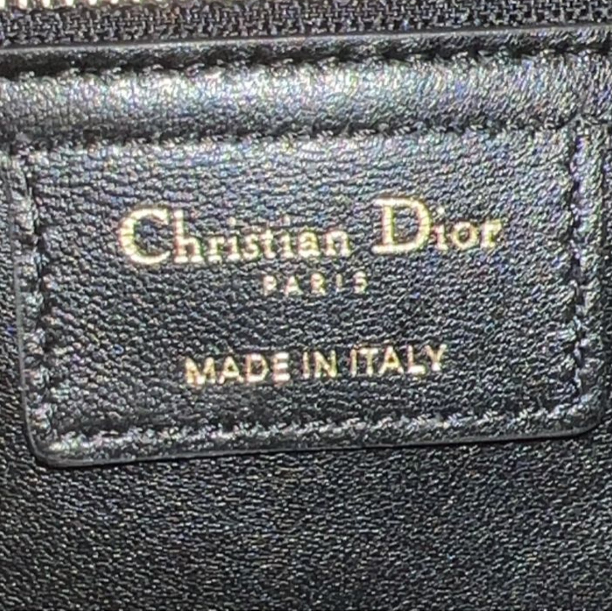 Christian Dior Caro Bag Medium Soft Black Macrocannage Lambskin