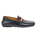 Driver Leather Loafers With Stripes