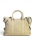 Bottega Veneta Braided Briefcase Bag Beige Intrecciato Leather
