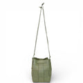Bottega Veneta Small Cassette Bucket Bag Green Leather