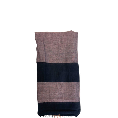 Burberry Gauze Fringed Edge Scarf Black/Pink Nova Check