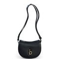 Burberry Rocking Horse Shoulder Bag Small Black Leather