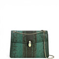 Bvlgari Serpenti Forever Shoulder Bag Green Karung Skin