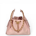 Chanel 25 Small Handbag Pink Grained Calfskin