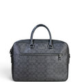 Coach Ethan Slim Brief Black Signature Leather