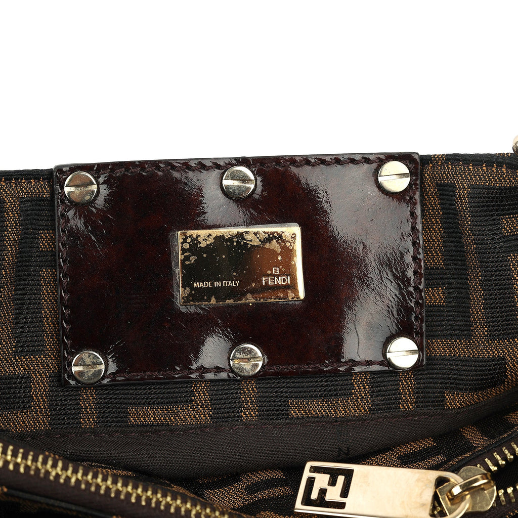 Tobacco Zucca Canvas Mia Shoulder Bag