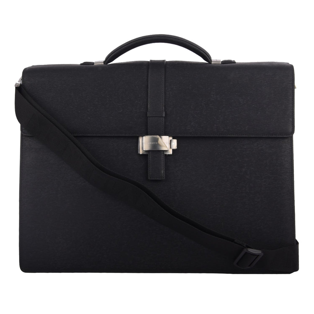 Black Meisterstuck Leather Briefcase