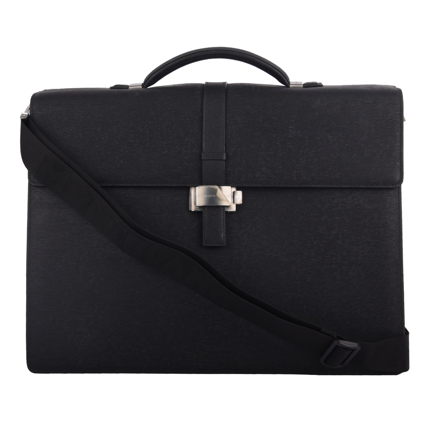 Black Meisterstuck Leather Briefcase
