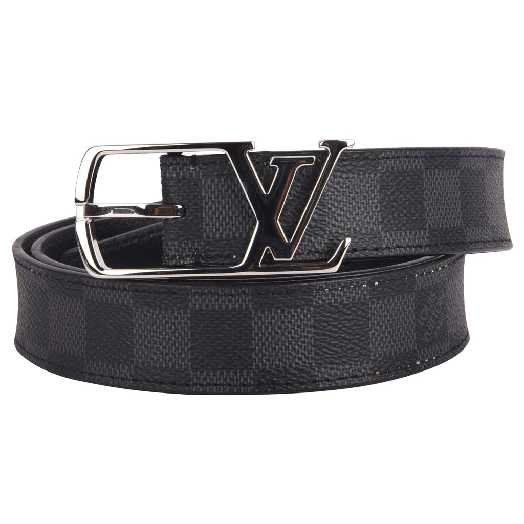 Louis Vuitton Damier Graphite Canvas Initials Belt