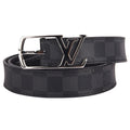 Louis Vuitton Damier Graphite Canvas Initials Belt