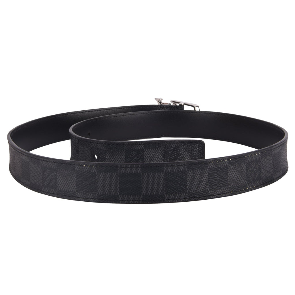 Louis Vuitton Damier Graphite Canvas Initials Belt