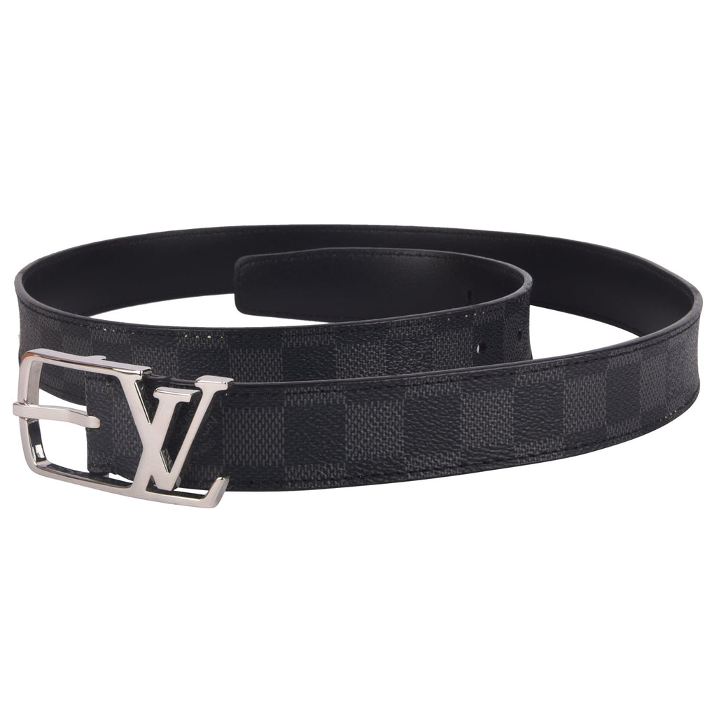 Louis Vuitton Damier Graphite Canvas Initials Belt