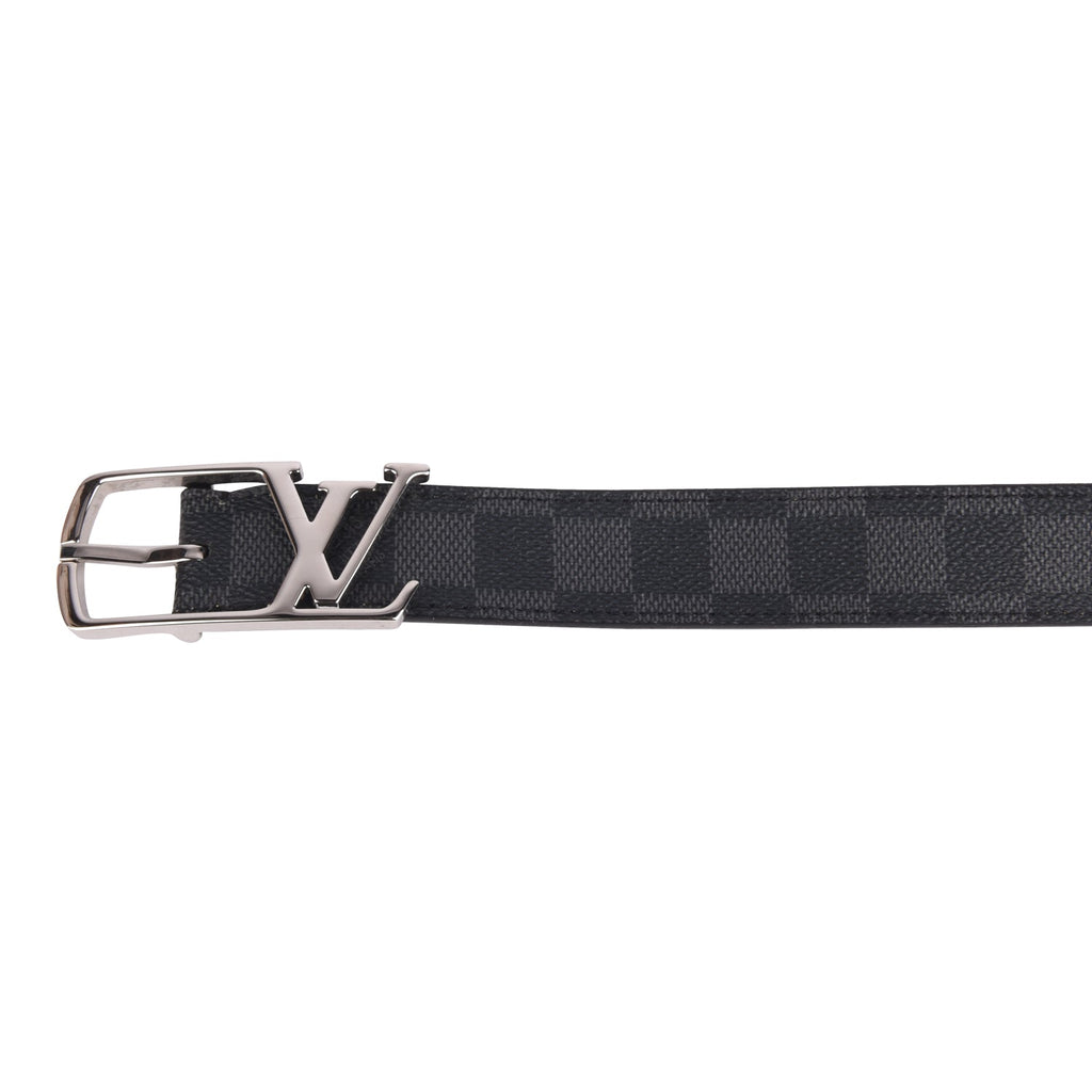 Louis Vuitton Damier Graphite Canvas Initials Belt