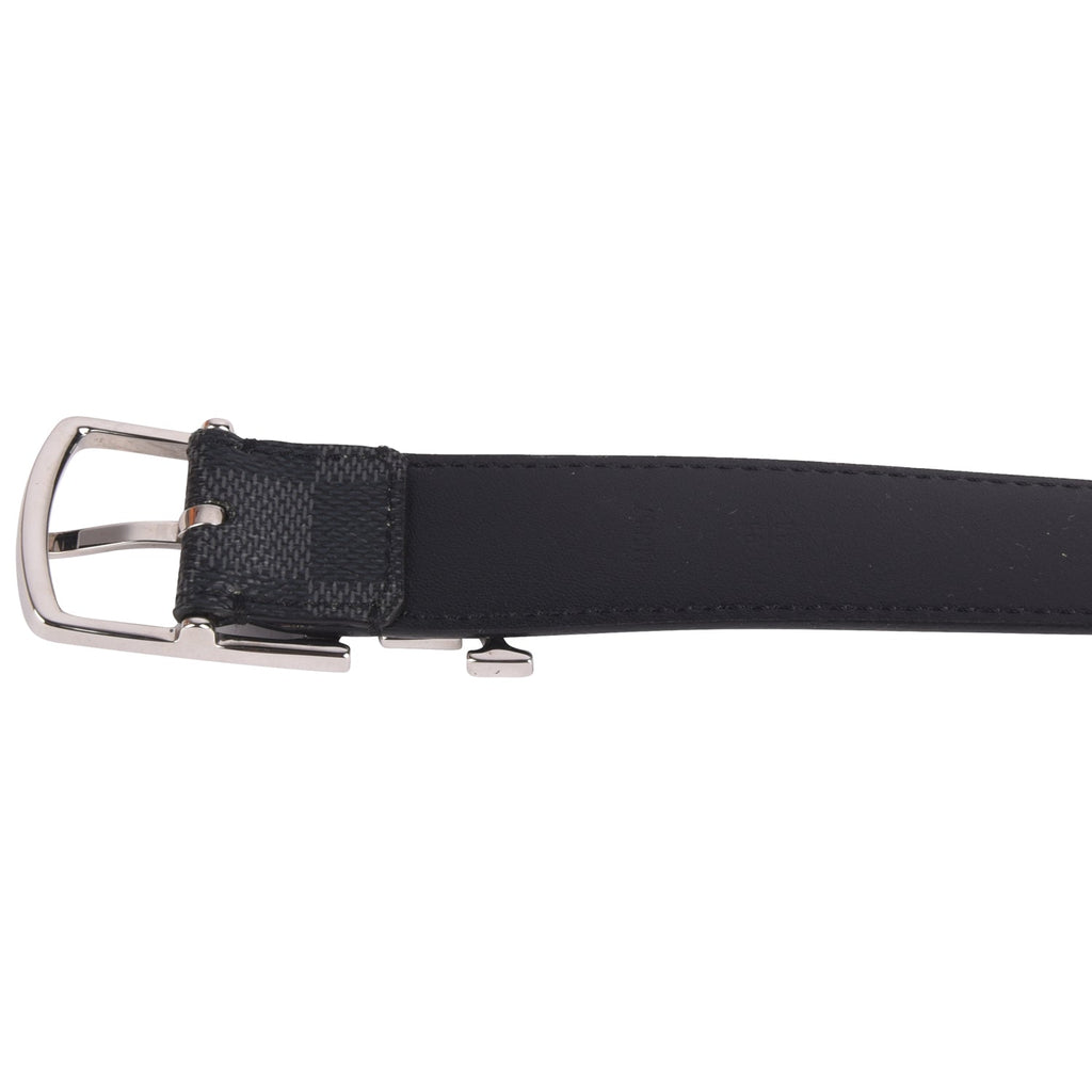 Louis Vuitton Damier Graphite Canvas Initials Belt
