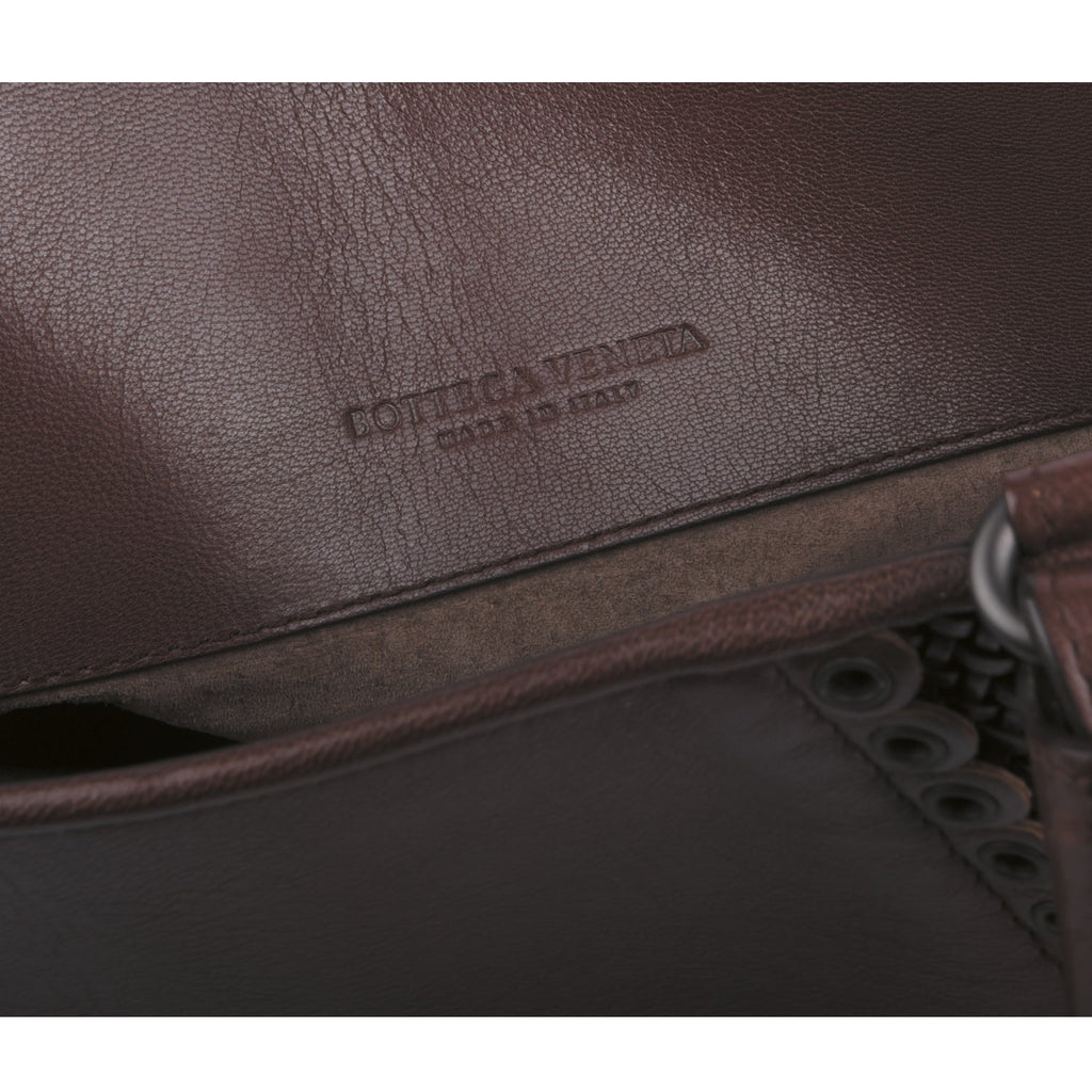 Rugiada  Leather Grommet Detail Medium Tote