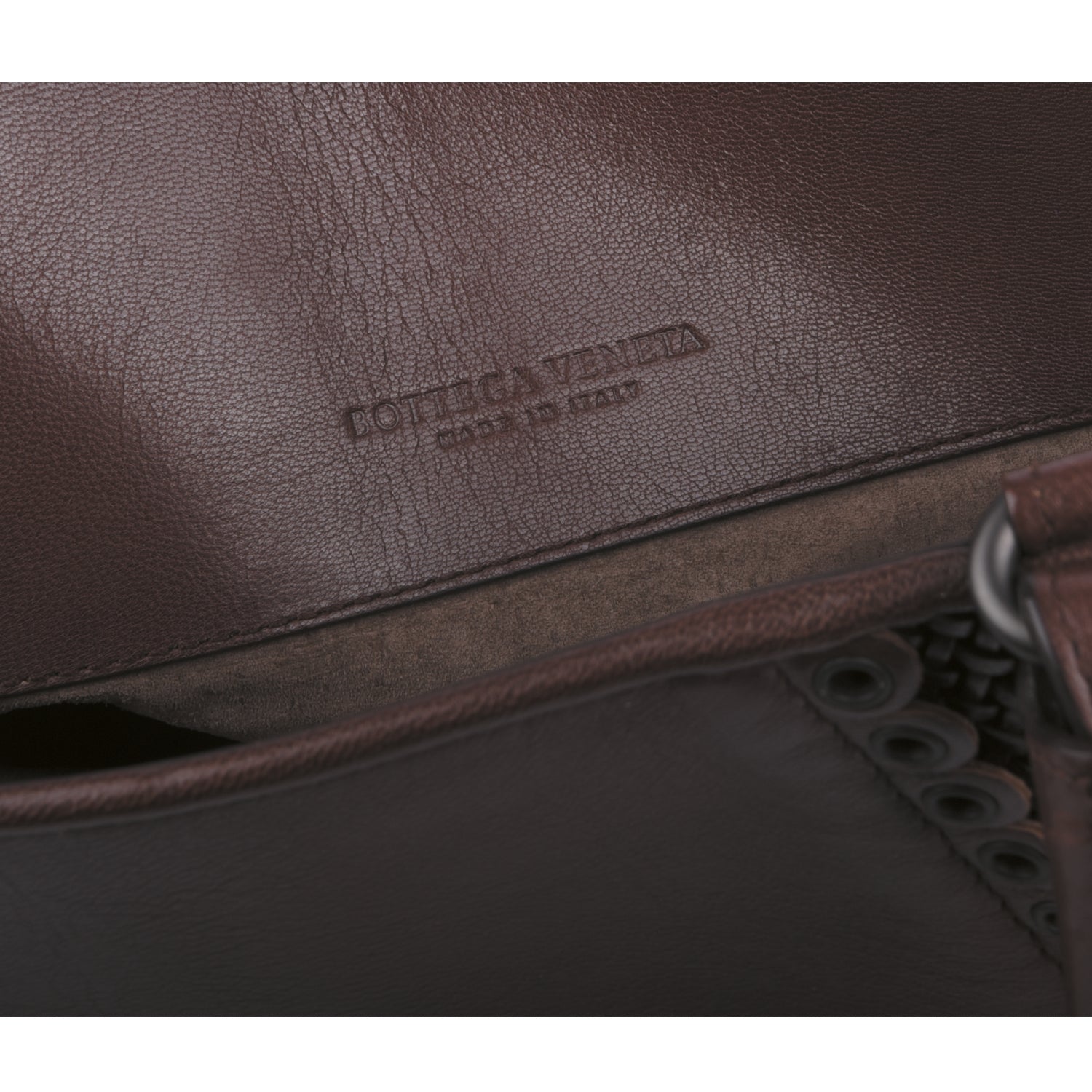 Rugiada  Leather Grommet Detail Medium Tote