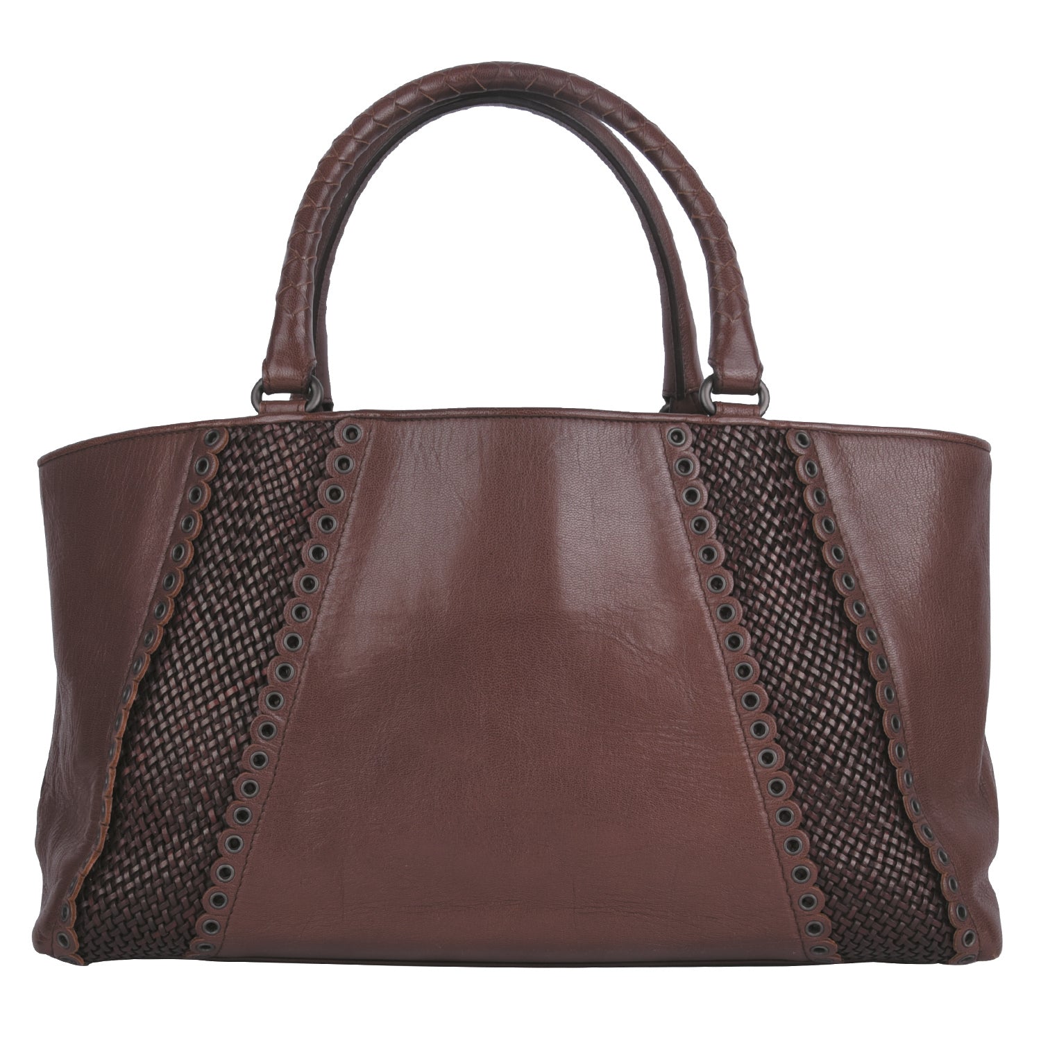Rugiada  Leather Grommet Detail Medium Tote
