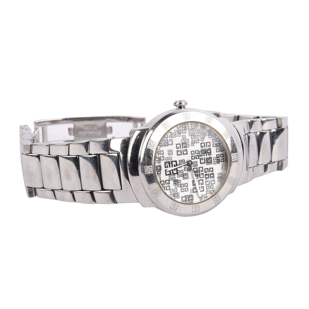 Givenchy Silver Apsaras Round Women's Wrist watch