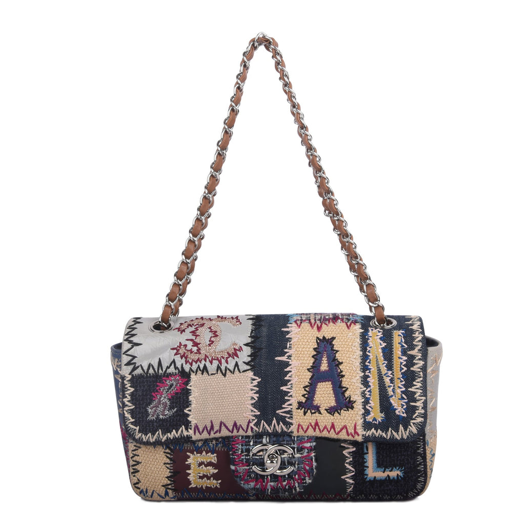 Patchwork Multicolor Flap Color Bag