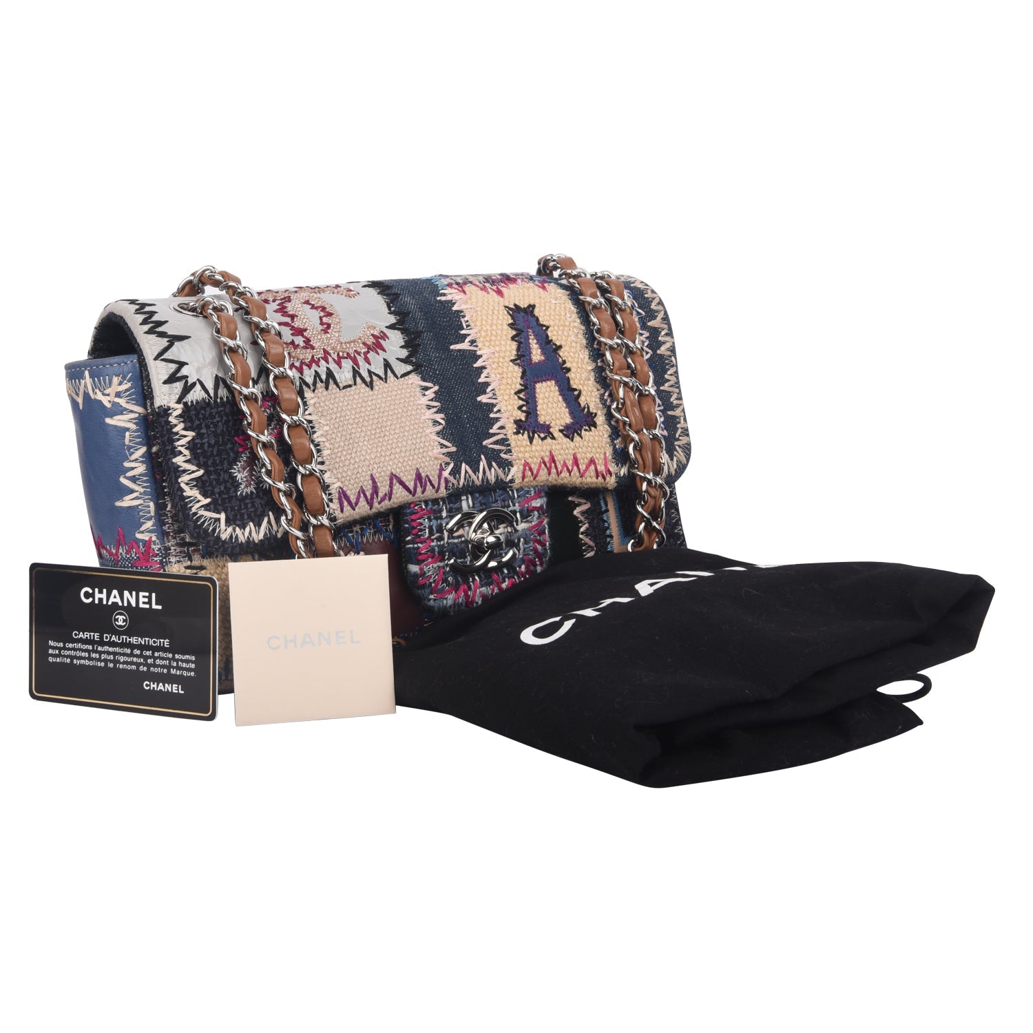 Patchwork Multicolor Flap Color Bag