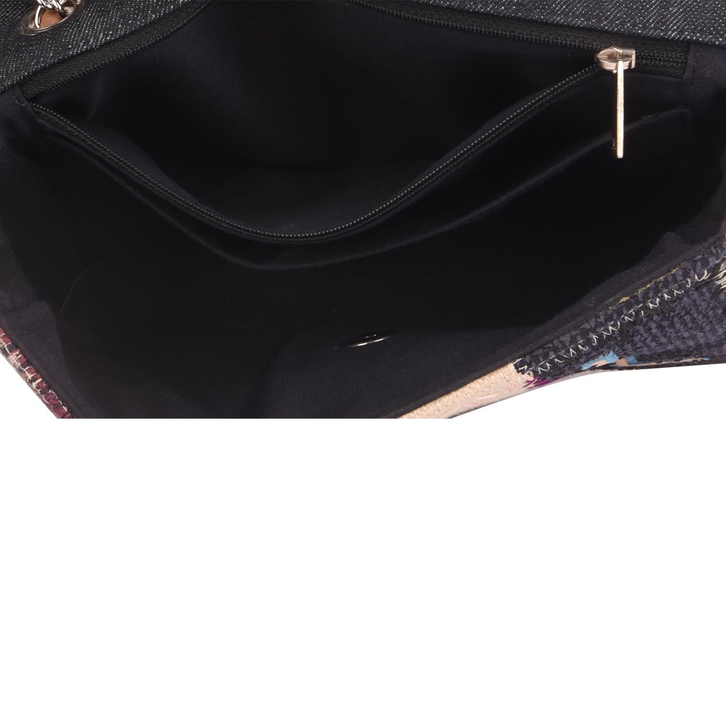 Patchwork Multicolor Flap Color Bag