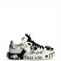 Dolce & Gabbana Portofino Sneakers White Leather Size 36.5