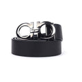 Salvatore Ferragamo Black Leather Belt