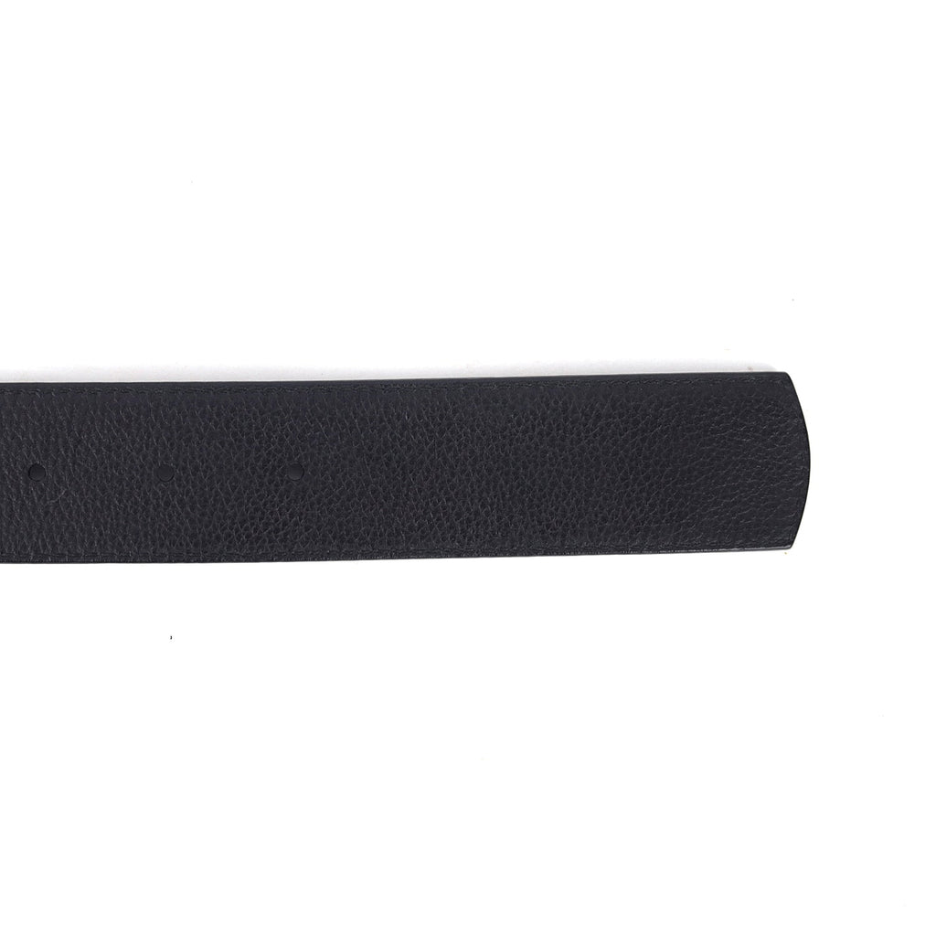 Salvatore Ferragamo Black Leather Belt