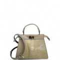Fendi Peekaboo ISeeU Petite Bag Beige Stingray Leather