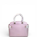 Furla Light Pink Leather Agata Satchel