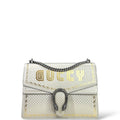 Gucci Dionysus Guccy Star Shoulder Bag White Gold Leather