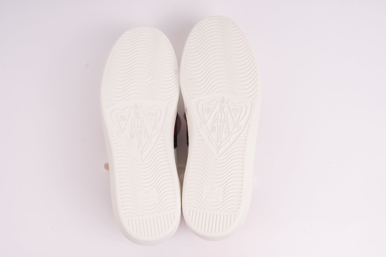 Gucci White Leather 'Blind In Love' Ace Low-Top Sneaker-41