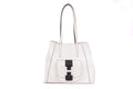 H Logo Pocket Leather Shopping Bag